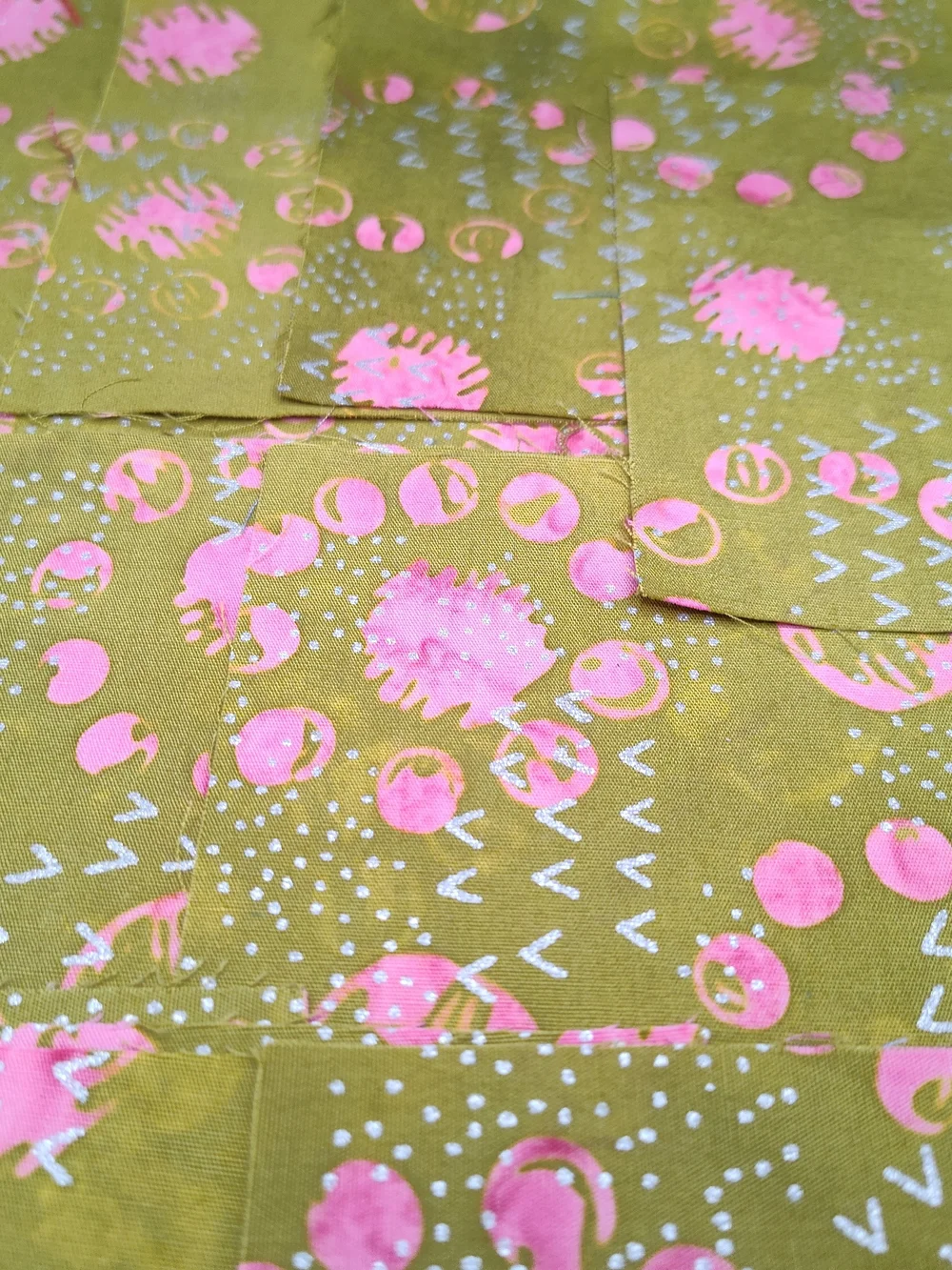 13 4.50 INCH Batik Fabric SQUARES